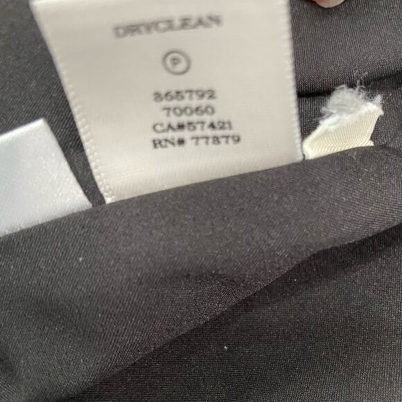 Ann Taylor Dress Floral Pattern A-line Black and White Petite Women's Size 10 - Picture 10 of 12